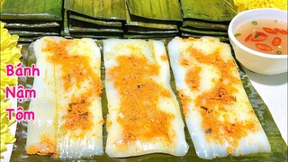 BÁNH NẬM- Cách pha bột bánh nậm tôm thịt mềm dai béo ngon, không bị hôi bột/ Nam cake rice flour