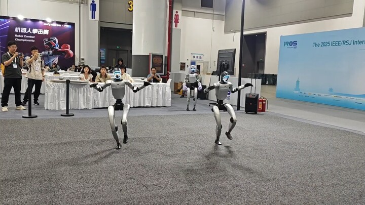 iros展会宇树机器人舞蹈版Mojito