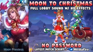 Miya Moon Priestess To Christmas Skin Script No Password | Revamped Miya Christmas Script | MLBB