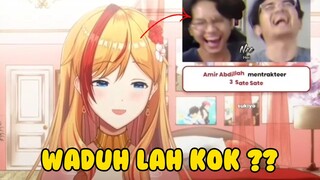 nia radelion ketika melihat mediashare bang al dan andhika