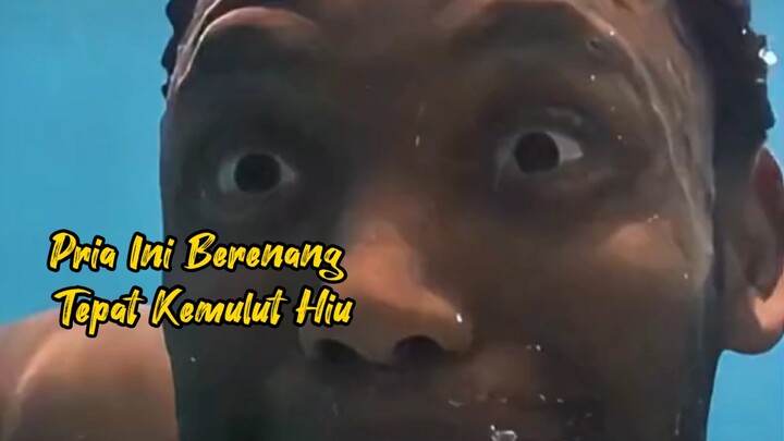 Pria Ini Berenang Tepat Kemulut Hiu