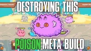 DESTROYING TOP PLAYER META BUILD "POISON BUILD" DOUBLE REPTILE VS BBP AXIE INFINITY