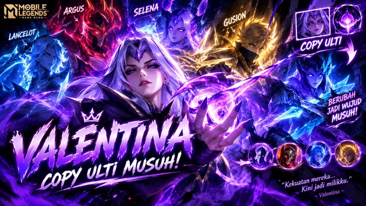 Skin Valentina Mage Tukang Kopi jurus musuh. MLBB