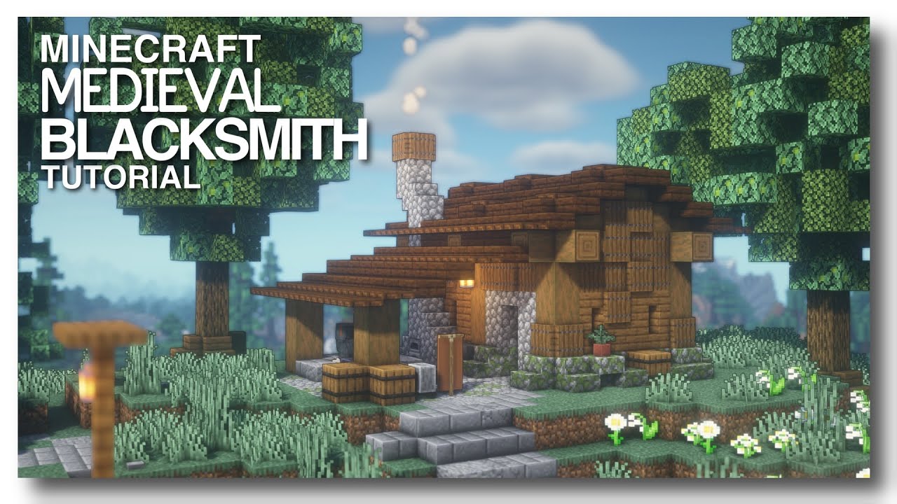 medieval blacksmith shop minecraft