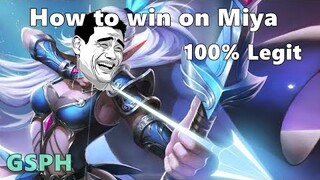 Mobile Legends Ph - Winning on Miya (NO CUT!)