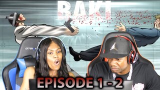 BAKI IS BLACK FORCE ENERGY! EPISODE 1 & 2 REACTION