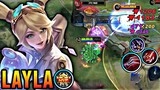 BUILD TOP 1 GLOBAL LAYLA GAMEPLAY - MOBILE LEGENDS
