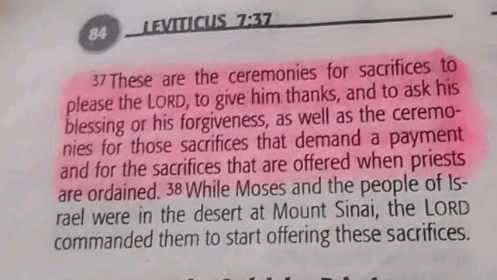Daily Verse.        Leviticus 7:37-38.