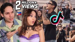 Karaoke Sales after this📈  Waleska & Efra react to Filipino Karaoke in MALLS ft khel Pangilinam