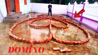 Xếp Gạch DOMINO Hình Xoắn Ốc, Trái Tym | DOMINO spiral, heart | QUANG TUẤN