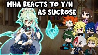 MHA/BNHA Reacts to y/n as Sucrose (Genshin Impact) || Gacha Club || Part 13