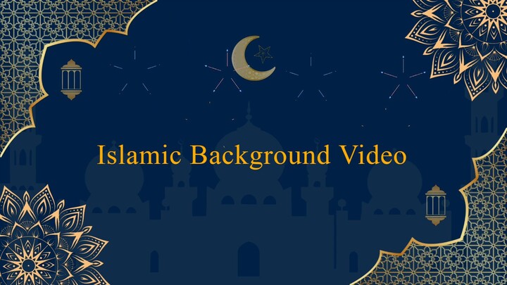 White and Gold Elegant Islamic | Islamic Video Background | Arabic Background Music