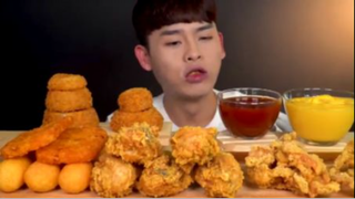 mukbang Chân Gà Rán Băm Nâu #asmr #mukbang