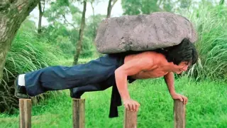 Weak Boy Does Pushups With A 300 Kg Rock On His Back, Soon, His Hand Becomes Unbreakable