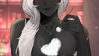 Black chocolate mother playing with lotion sound