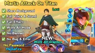 NEW - Script Skin Martis Attack On Titan ' Levi | Full Effect Voice, No Password | Script Martis AOT