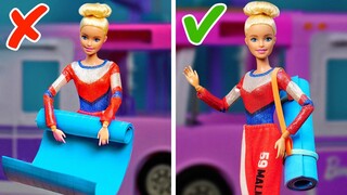 14 Đồ Cắm Trại Thủ Công Với Barbie || Balo, VỉNướng Và Lửa Trại Mini