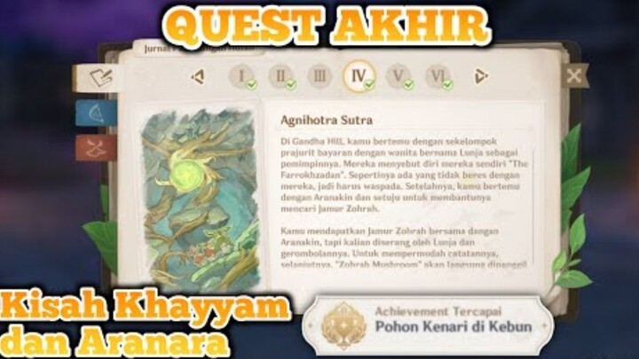 Quest Terakhir AGNIHOTRA SUTRA - "Aranyaka" | Genshin Impact