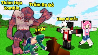 REDHOOD THỬ THÁCH 24H CỨU MỀU KHỎI THẢM HỌA ZOMBIE TRONG MINECRAFT*1 NGÀY REDHOOD LÀM THỢ SĂN ZOMBIE