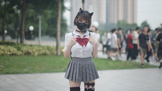 【8K】画质极致体验 2023 广州 初物语 漫展 知一 JK 路人视角 by EOS R5C