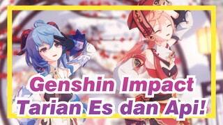 Genshing Impact | [MMD / 4K] Ganyu & Yanfei - Tarian Es dan Api!