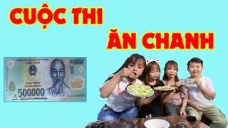 Cuộc thi ăn chanh của chị em CLB Người Bé Bỏng || Nàng Út Ống Tre