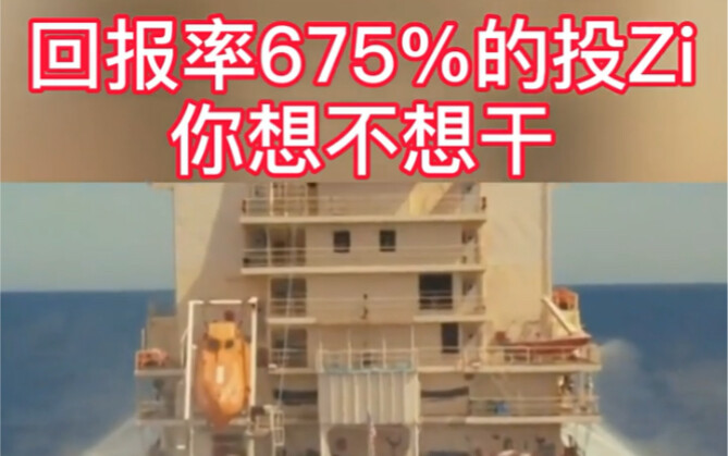 回报率675%的投资，你想不想干？一本万利啊。实现你海贼王的梦想