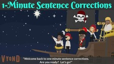 1 Minute Sentence Corrections | English Conversational Practice |Animated Video | @Happy Fun English