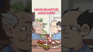 Tuổi già nên chú ý đến chế độ ăn uống #shorts  #trithucplus #trithuc