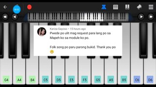 Paru Parong Bukid • Filipino Folk song • Easy Tutorial Piano • Mobile App Piano • How to Play