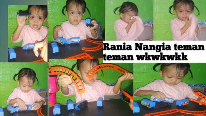 Unboxing mainan Kereta-keretaan seharga 30 M, Rania hampir nangis, mainan baru beli sudah RUSAK haha