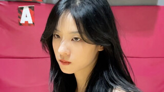 当打球时遇到脸很臭但是人很nice的女生