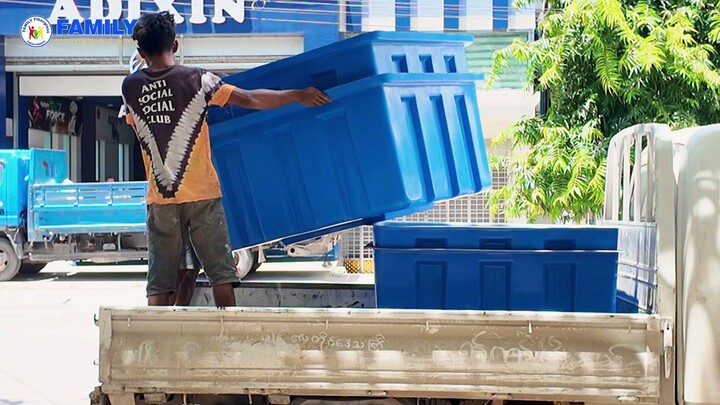 ရေဂါလံ(၄၀၀)ဆံ့ ရေတိုင်ကီ သွားရောက်တပ်ဆင်ခြင်း