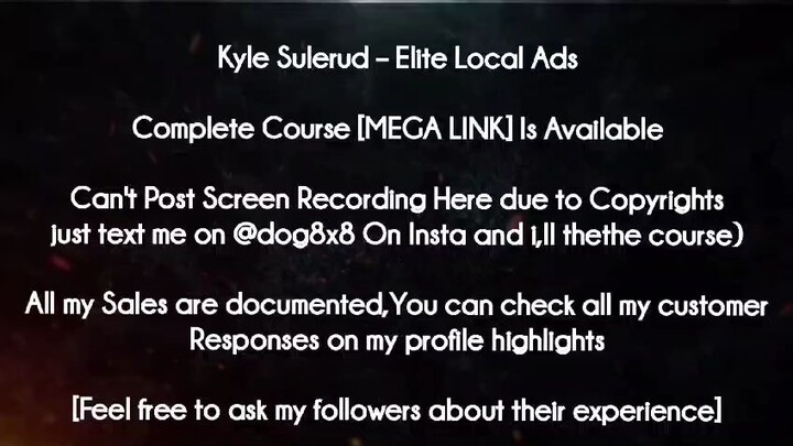 Kyle Sulerud Course Elite Local Ads download
