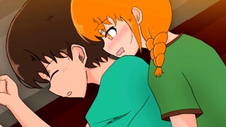 Anime|Minecraft|Sleeping Together in the Same Bed