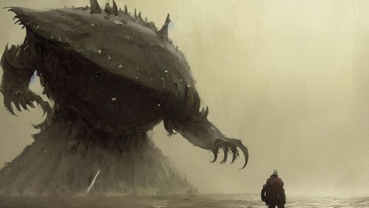 The overwhelming sense of intimidation from a giant creature!