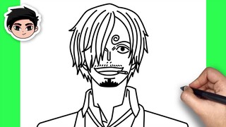 How To Draw Sanji | One Piece - Easy Step By Step Tutorial