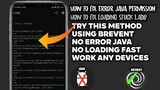 How To Fix Ladb App Java Error Using This Method Brevent No Error Java