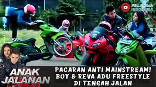 PACARAN ANTI MAINSTREAM! BOY & REVA ADU FREESTYLE DI TENGAH JALAN - ANAK JALANAN