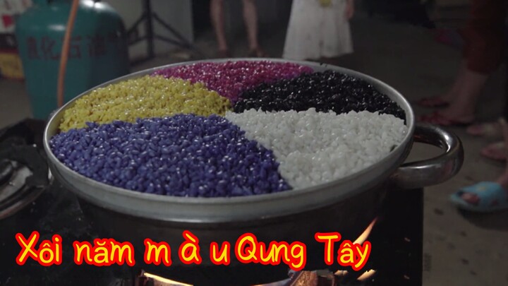 Xôi năm màu Quảng Tây