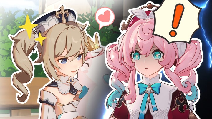 When little Ika mistook Barbara for Feng Jin...