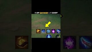 ✅ 1 HP SAVAGE #mobilelegend #chou #mlbb #choou #mobilelegends