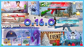 0.16.0 Update: Winter Festival, RageGear, Glacier AKM & Candy Cane Thompson, Angry Birds PUBG Mobile