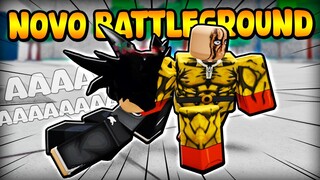 NOVO BATTLEGROUND E ESSE SAITAMA TA QUEBRANDO TUDO | ROBLOX (FIGHT FOR SURVIVAL)