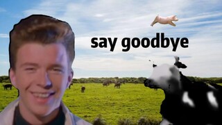 [Remix]Rick Astley fighting with the Polish bulls