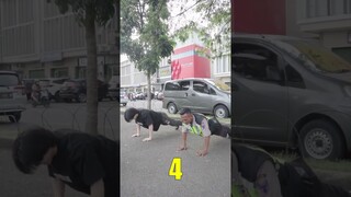 ADU PUSH UP LAWAN SECURITY #shorts #pokokesyehat #uangkaget #jeffryreksa