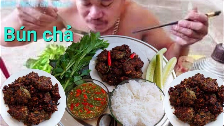 Thánh Ăn Tiết Canh.Làm Bún Chả Khô Chấm Nước Mắm Chua Cay.Chương Trình Ăn Uống | Biển Nguyễn ngọc.