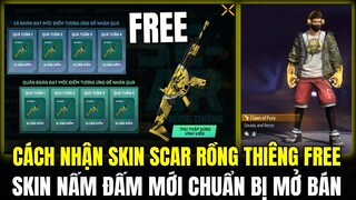 Cách Nhận Scar Rồng Thiêng Free Vĩnh Viễn Cực Đơn Giản, Skin Nấm Đấm Mới Pháo Hoa Cực Xịn Free Fire