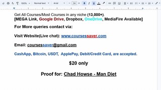 Chad Howse - Man Diet