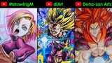 Collab Drawings | Gohan One Hand Kamehameha | Dragon Ball Z Anime